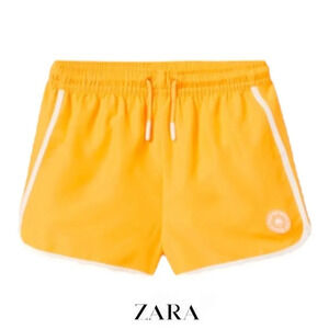 ZARA Kids | Orange | CONTRAST PIPING SWIMSUIT